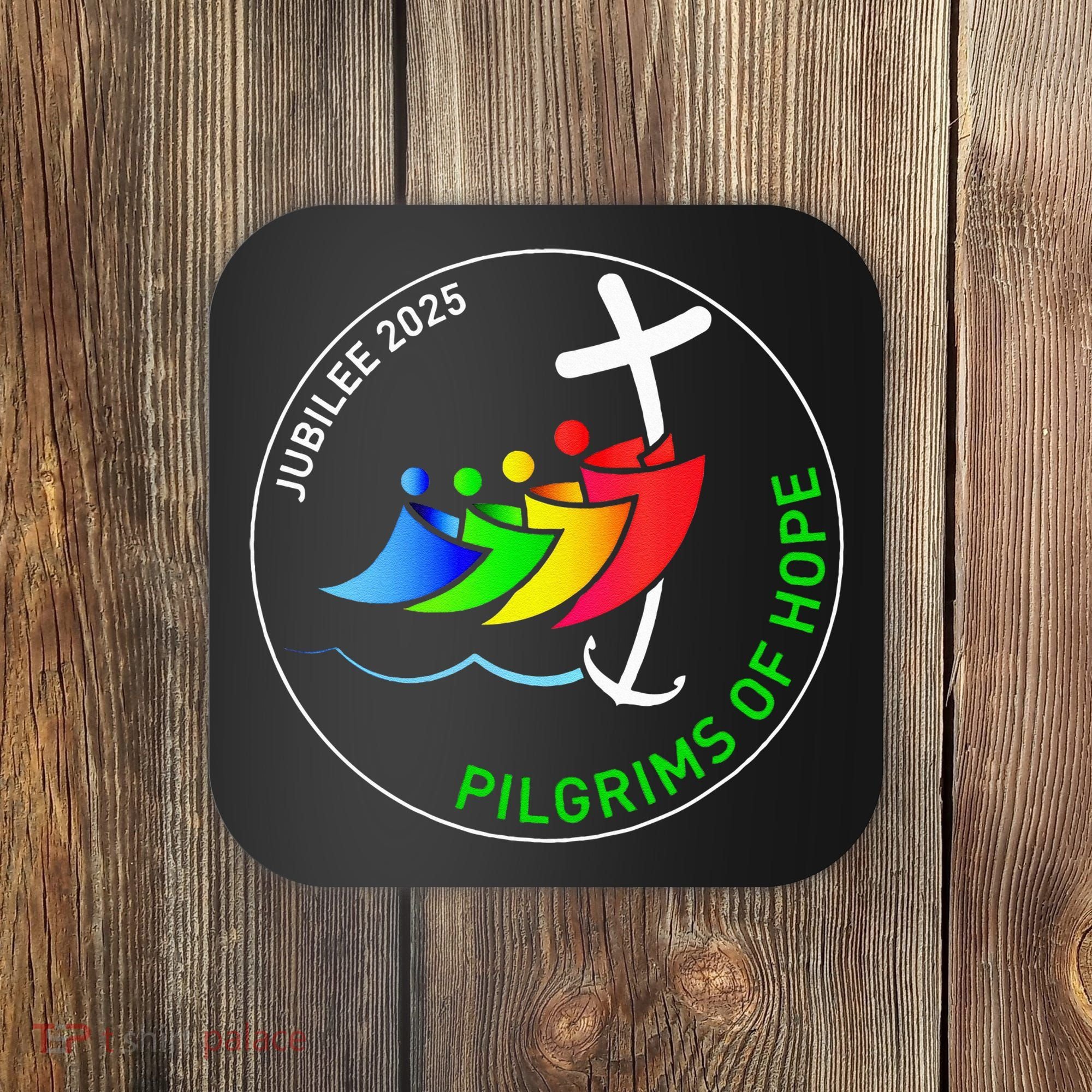 Catholic Jubilee 2025 Stained Glass Pilgrims Of Hope Coaster