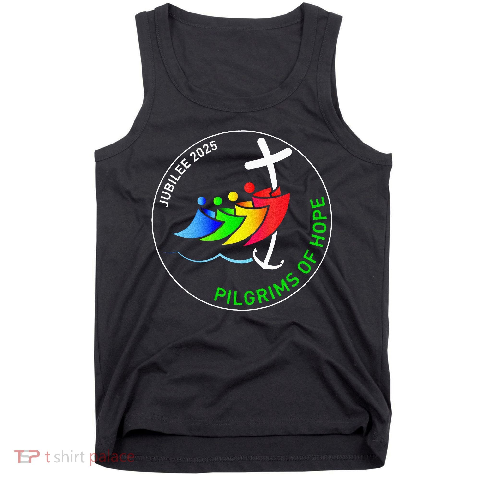 Catholic Jubilee 2025 Stained Glass Pilgrims Of Hope Tank Top