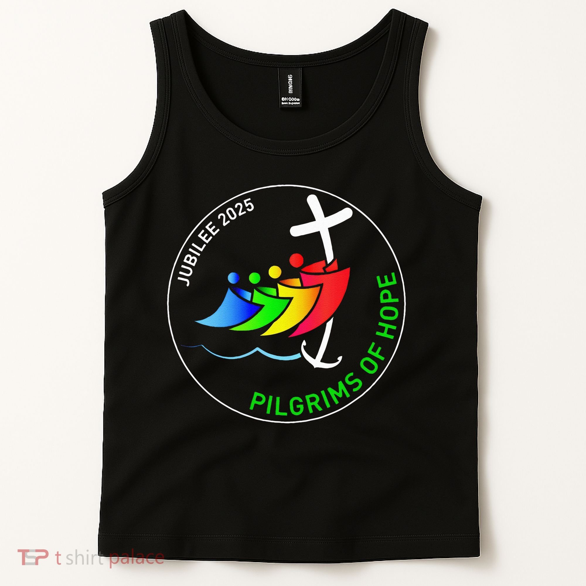Catholic Jubilee 2025 Stained Glass Pilgrims Of Hope Tank Top