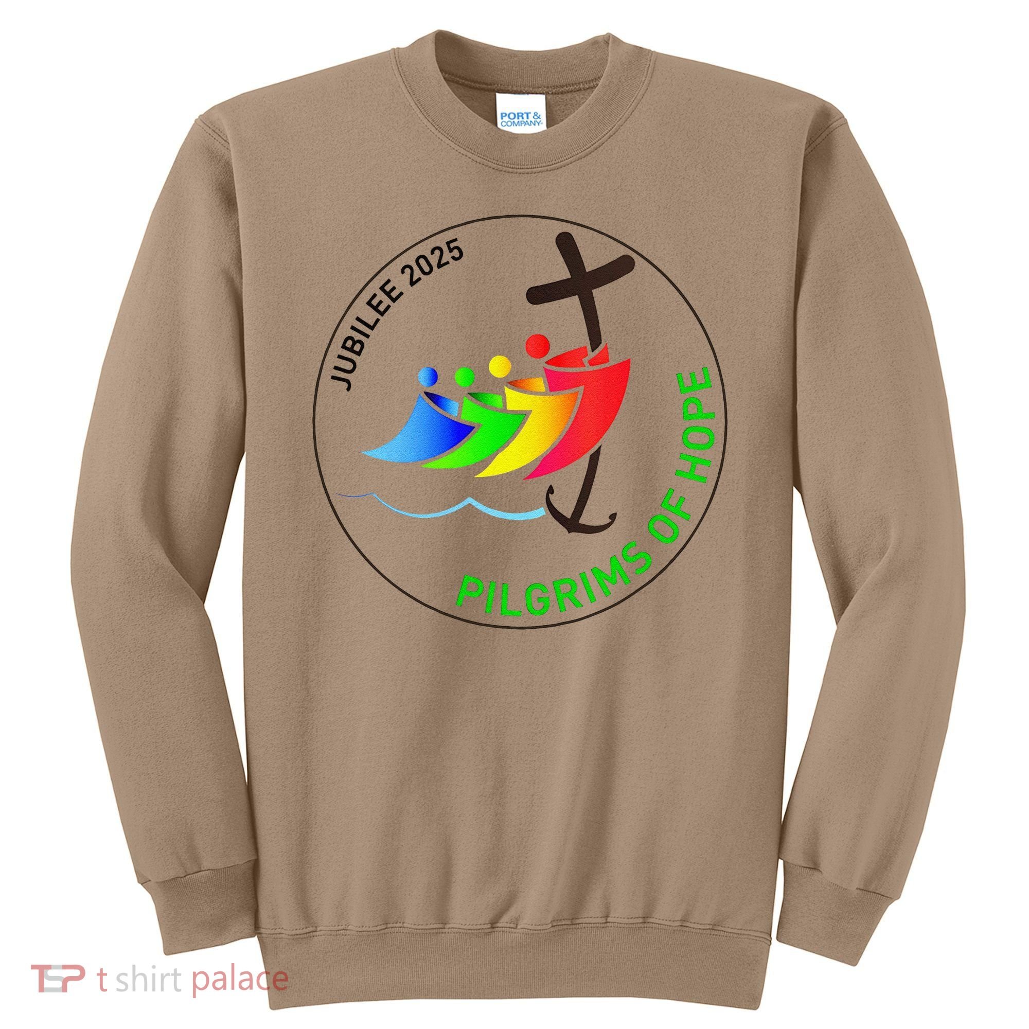 Catholic Jubilee 2025 Stained Glass Pilgrims Of Hope Sweatshirt