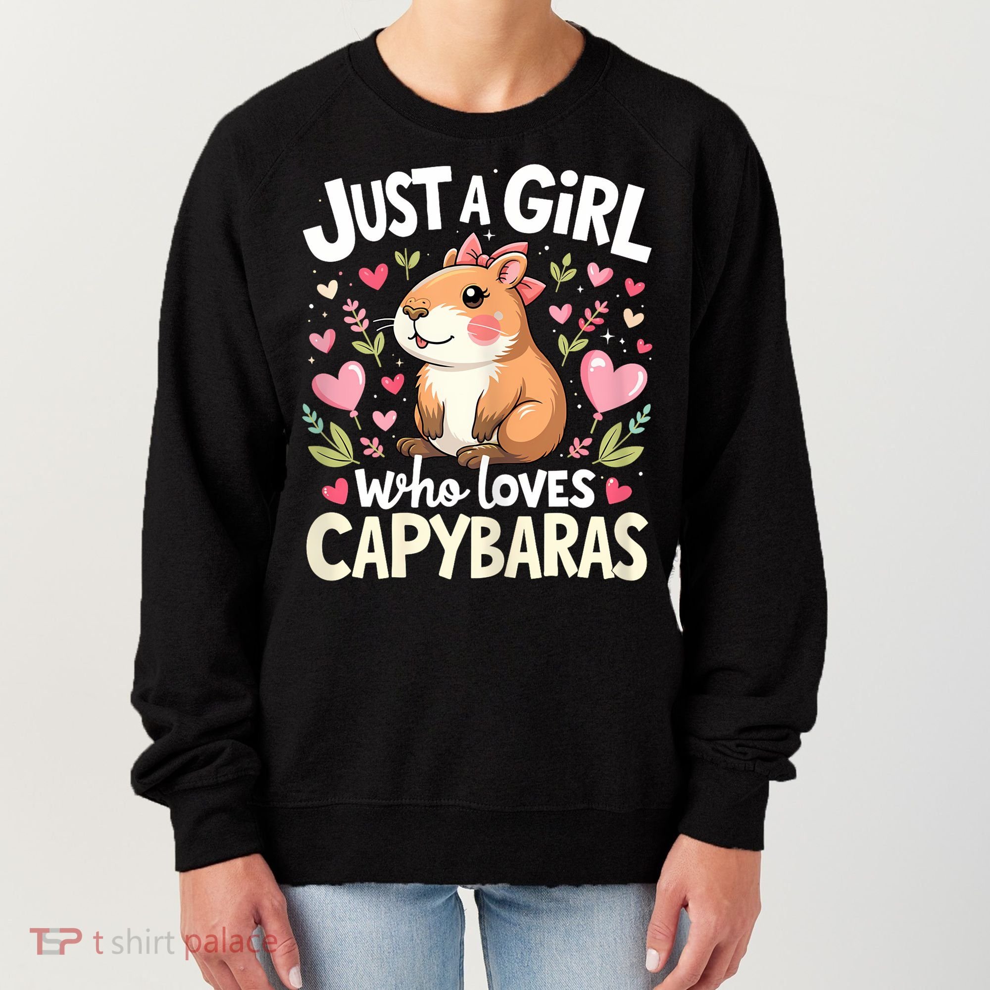 Capybara Just A Girl Who Loves Capybara Lover Women's Sweatshirt