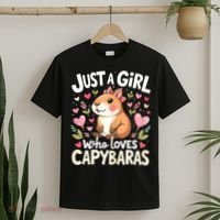 Capybara Just A Girl Who Loves Capybara Lover T-Shirt thumb 2