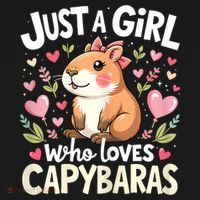 Capybara Just A Girl Who Loves Capybara Lover Coaster thumb 2