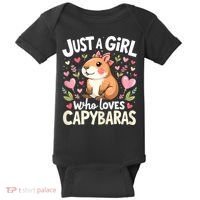 Capybara Just A Girl Who Loves Capybara Lover Baby Bodysuit thumb 0