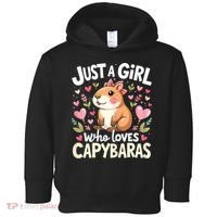 Capybara Just A Girl Who Loves Capybara Lover Toddler Hoodie thumb 0