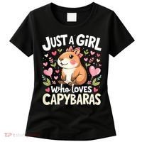 Capybara Just A Girl Who Loves Capybara Lover Women's T-Shirt thumb 0