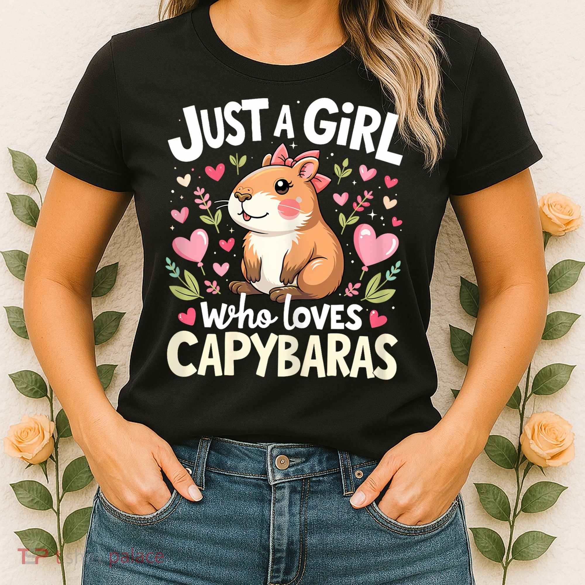 Capybara Just A Girl Who Loves Capybara Lover Women's T-Shirt