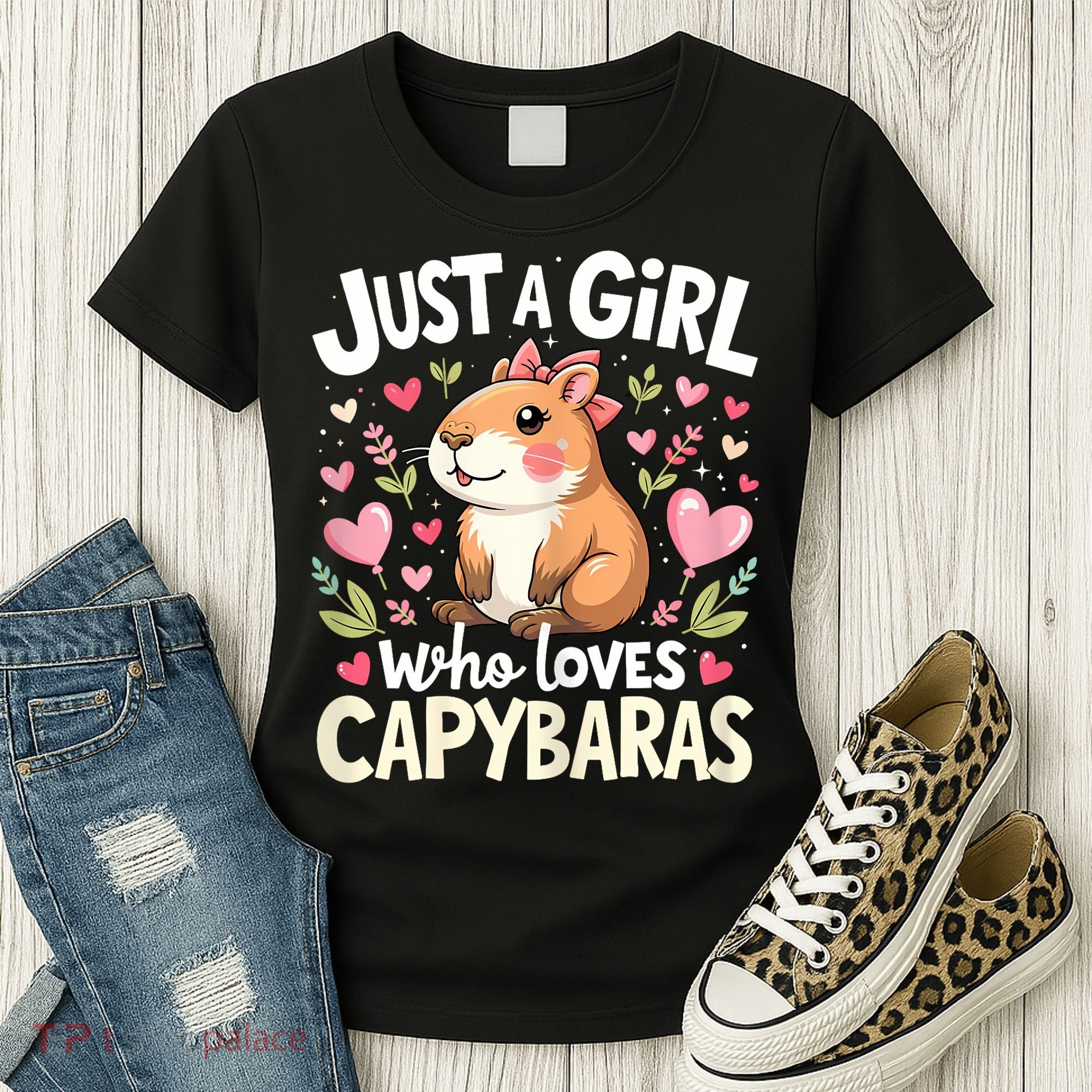 Capybara Just A Girl Who Loves Capybara Lover Women's T-Shirt