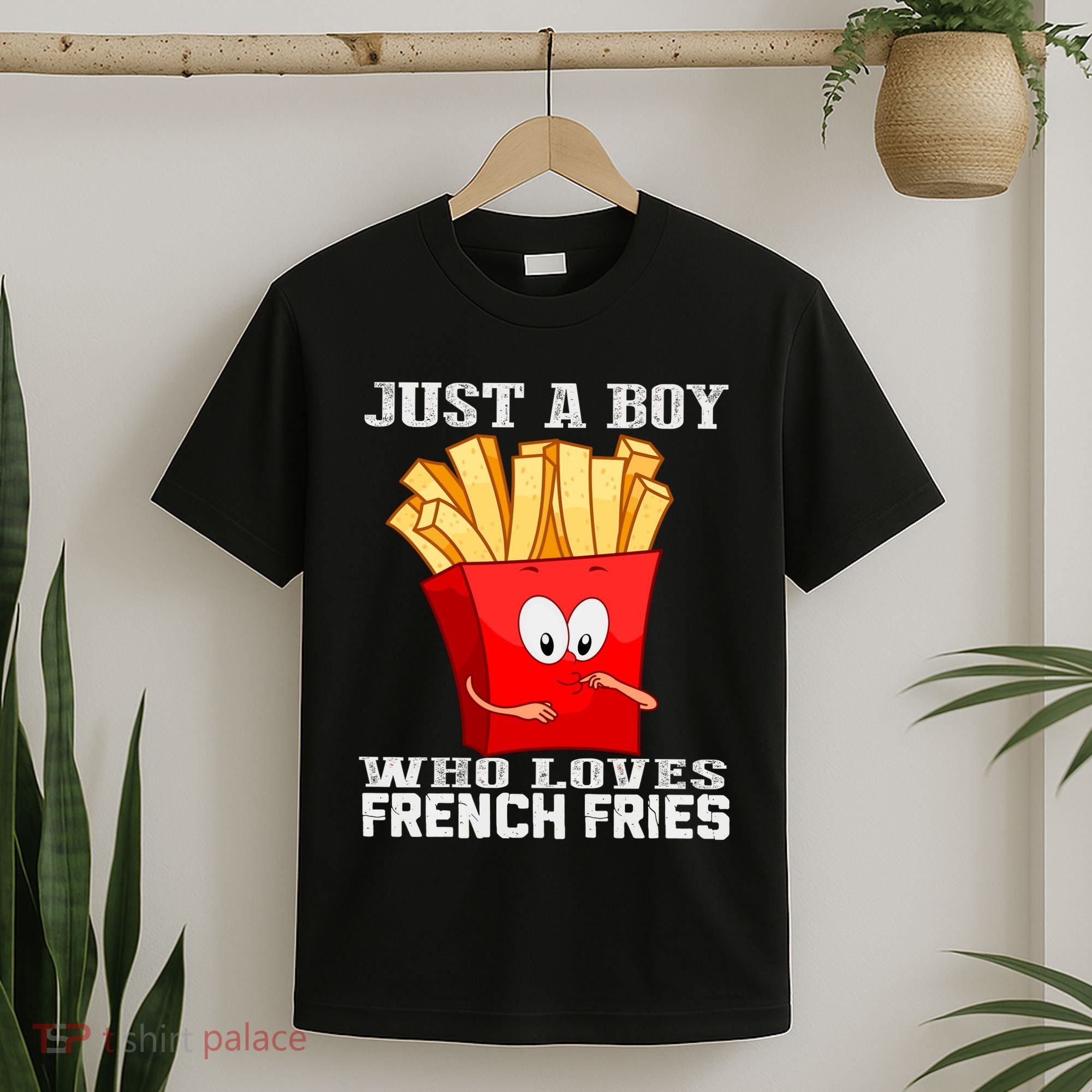 Cute Just A Boy Who Loves French Fries T-Shirt