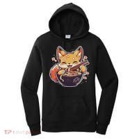 Cute Japanese Anime Kawaii Fox Eating Ramen Ns Women's Hoodie thumb 0