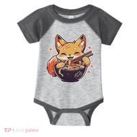 Cute Japanese Anime Kawaii Fox Eating Ramen Ns Infant Baby Jersey Bodysuit thumb 0
