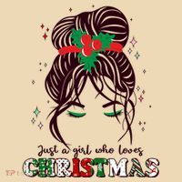 Cute Just A Girl Who Loves Christmas Tote Bag thumb 4