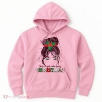 Cute Just A Girl Who Loves Christmas Hoodie thumb 0