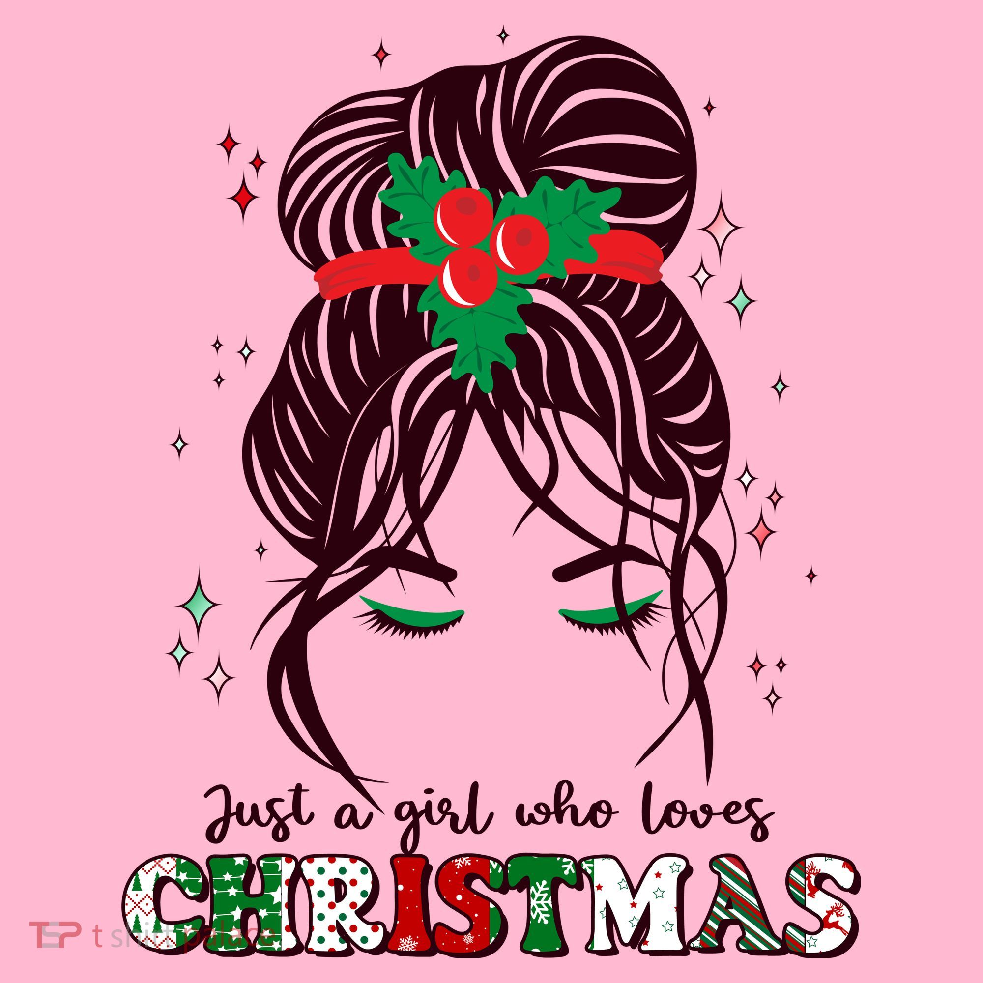 Cute Just A Girl Who Loves Christmas Mousepad