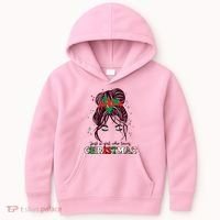 Cute Just A Girl Who Loves Christmas Kids Hoodie thumb 0