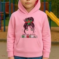 Cute Just A Girl Who Loves Christmas Kids Hoodie thumb 2