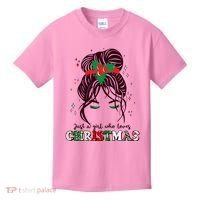 Cute Just A Girl Who Loves Christmas Kids T-Shirt thumb 0