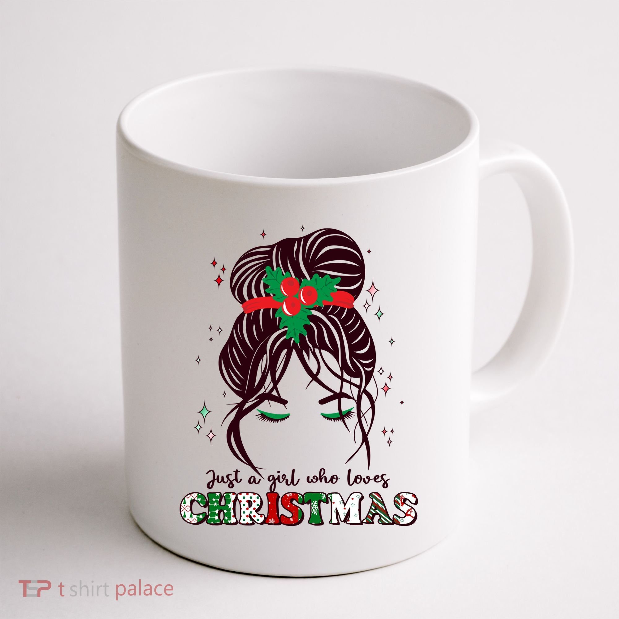 Cute Just A Girl Who Loves Christmas Coffee Mug