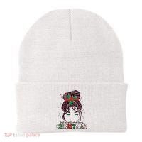 Cute Just A Girl Who Loves Christmas Beanie thumb 0