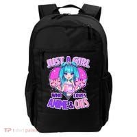 Cute Just A Girl Who Love Anime And Cats Backpack thumb 0