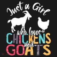 Cute Just A Girl Who Loves Chickens Goats Farmer Girls Gift Women's Tank Top thumb 5