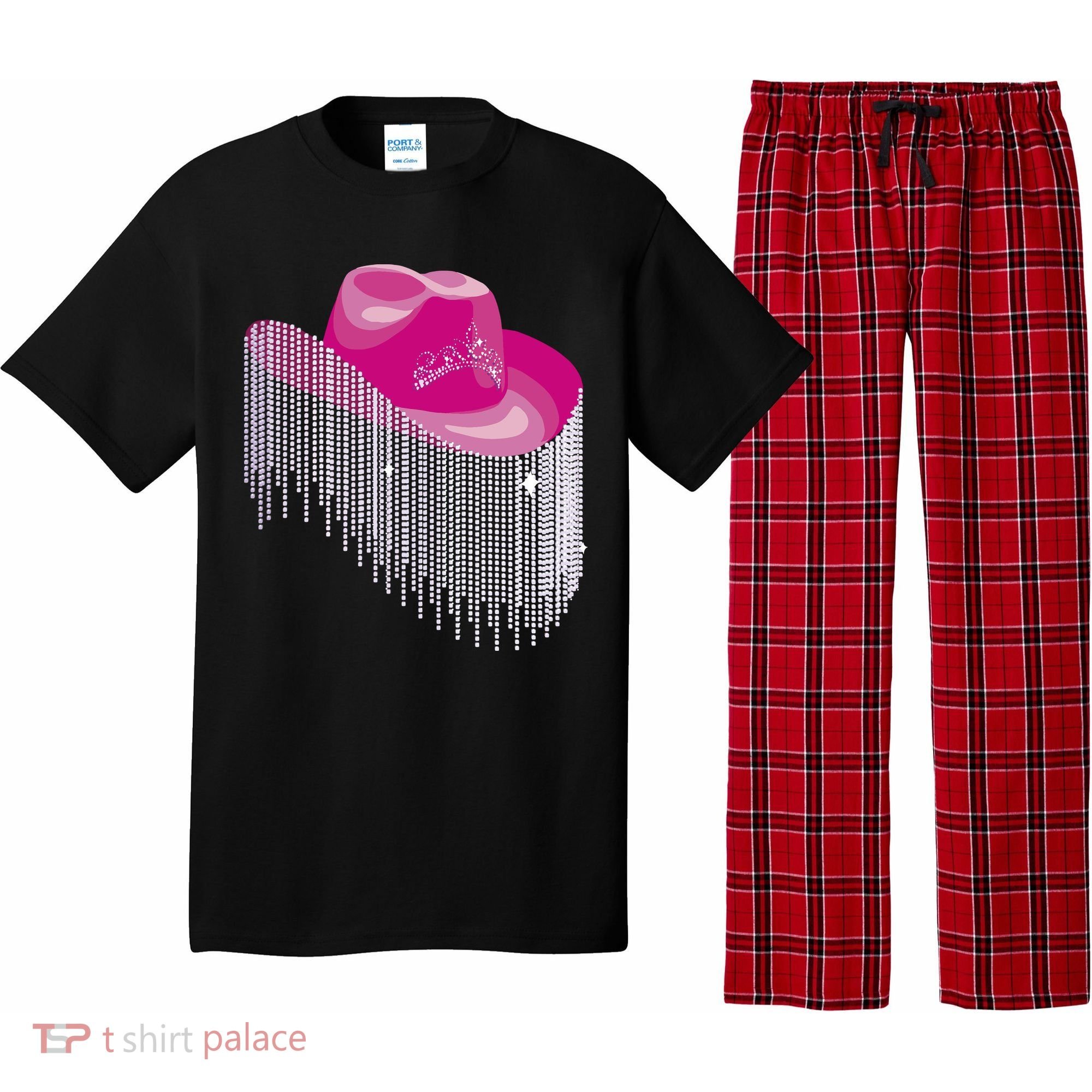 Cowboy Jewel And Glitter Pajama Set