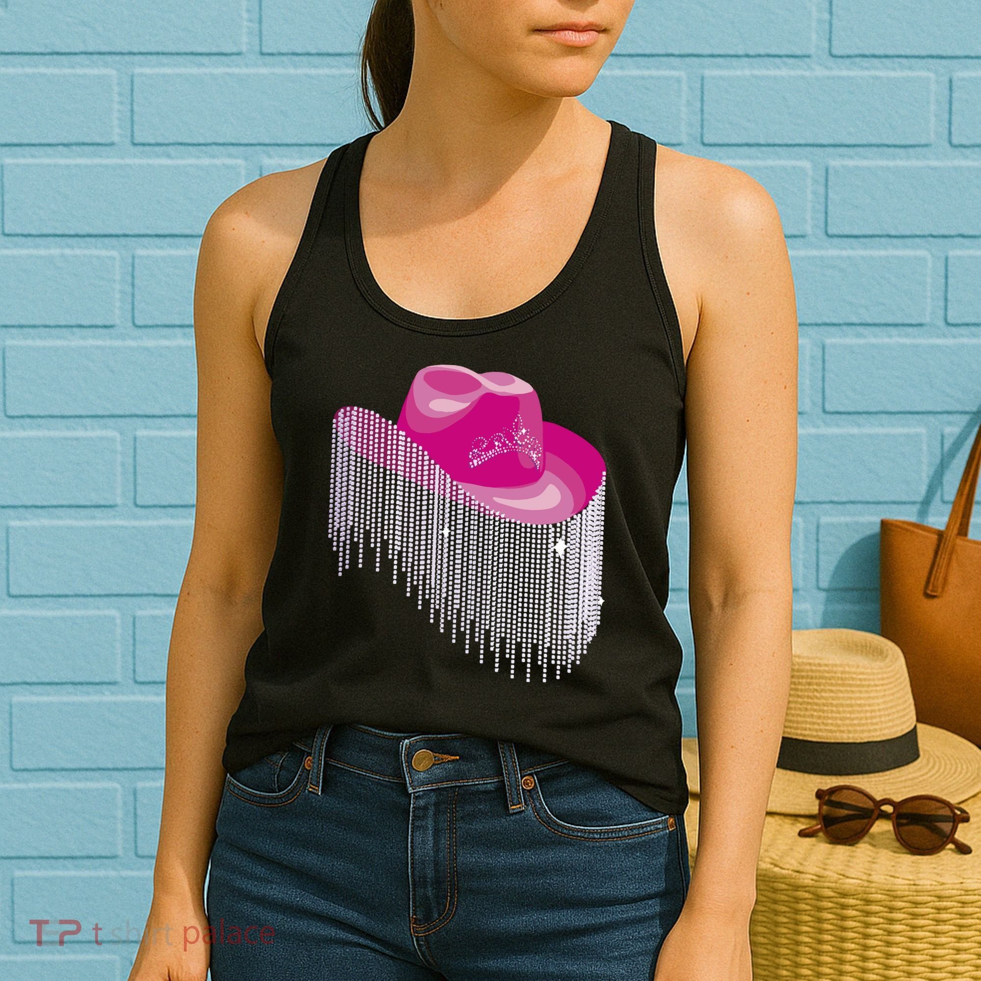 Cowboy Jewel And Glitter Women's Tank Top