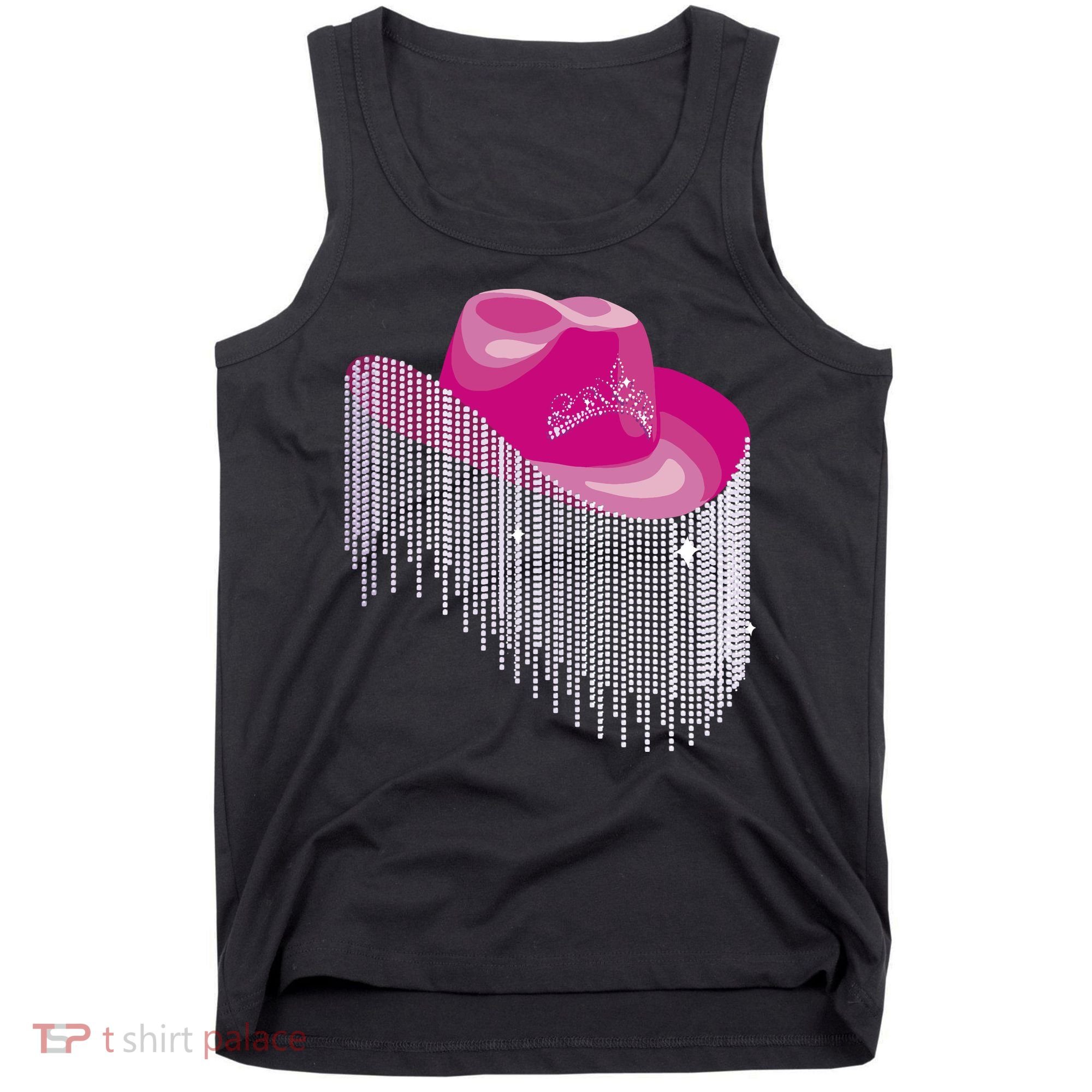 Cowboy Jewel And Glitter Tank Top
