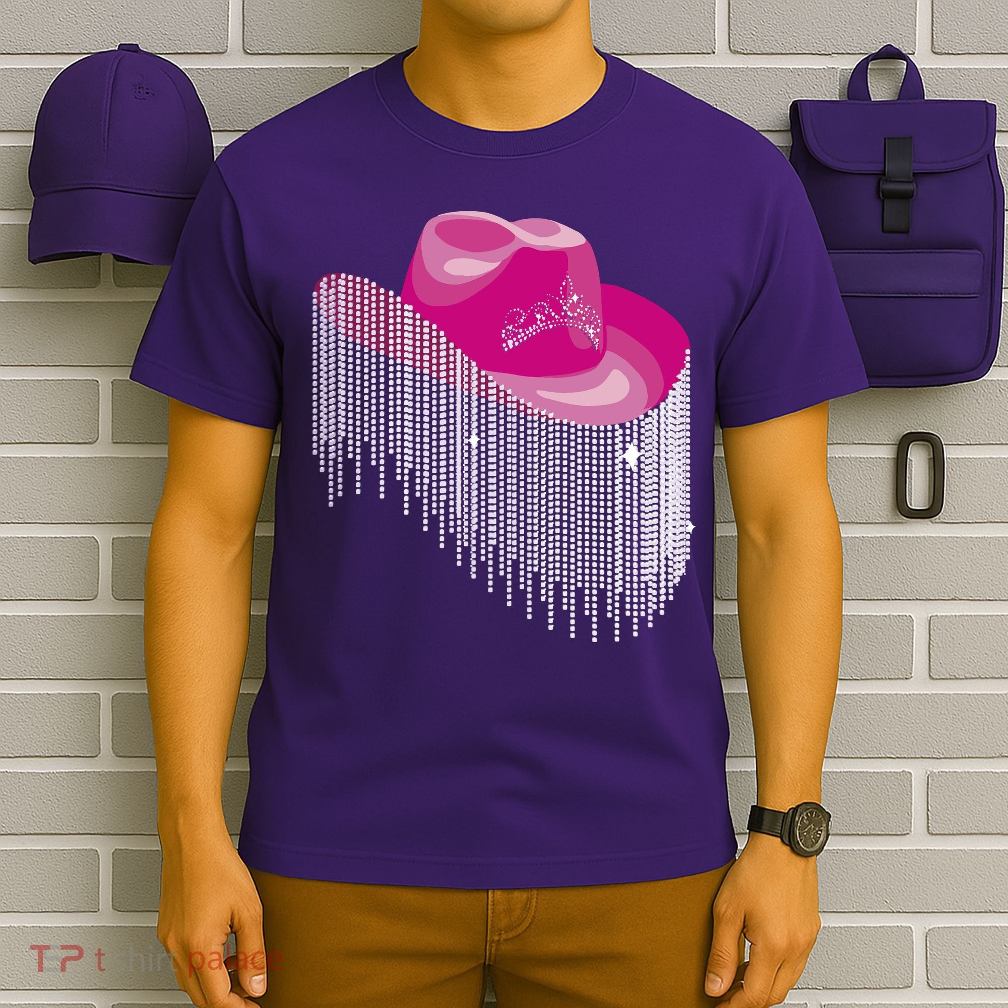 Cowboy Jewel And Glitter T-Shirt