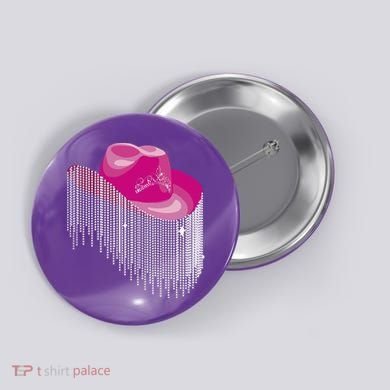 Cowboy Jewel And Glitter Button