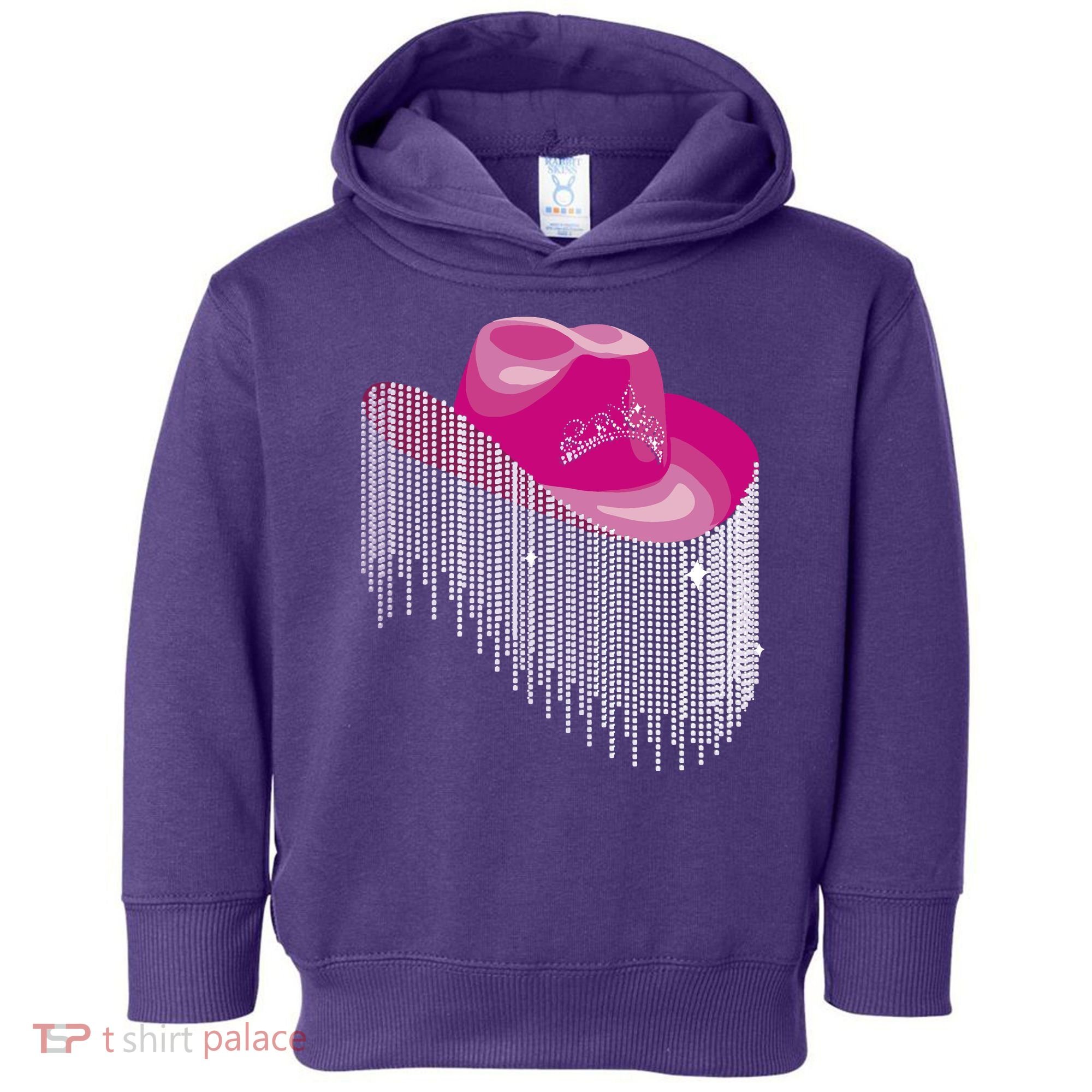 Cowboy Jewel And Glitter Toddler Hoodie