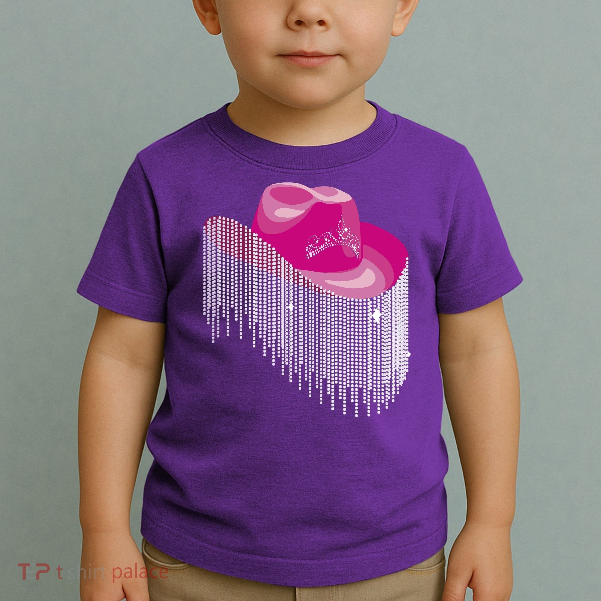 Cowboy Jewel And Glitter Toddler T-Shirt