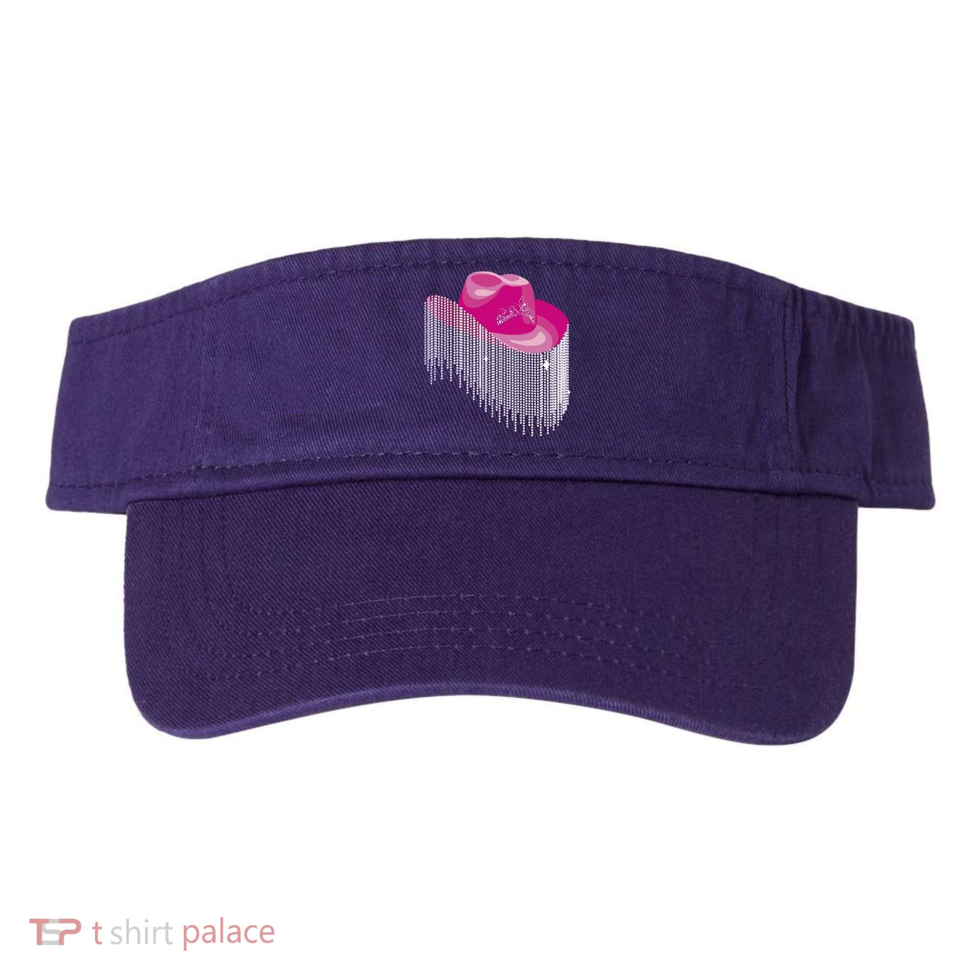 Cowboy Jewel And Glitter Visor