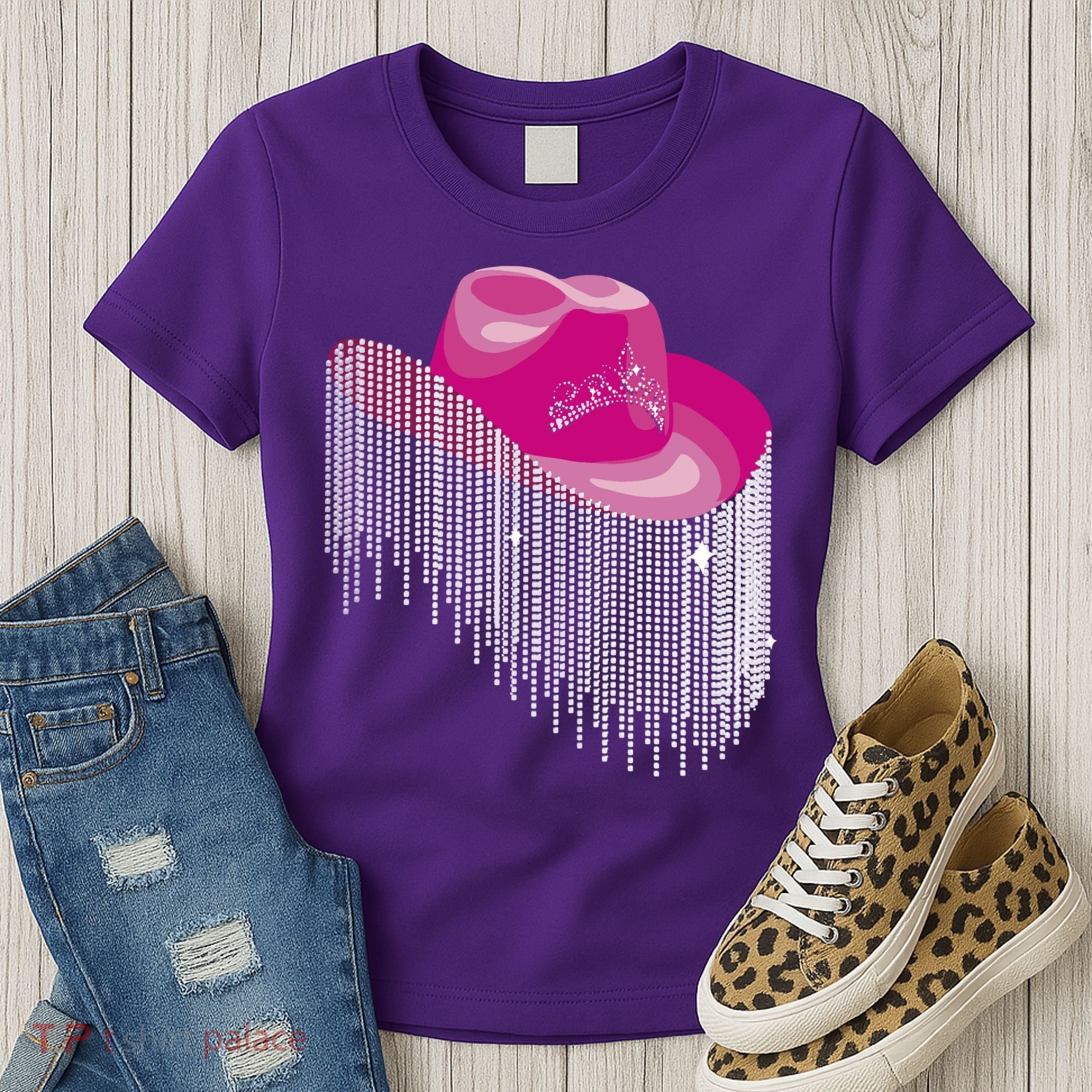 Cowboy Jewel And Glitter Women's T-Shirt