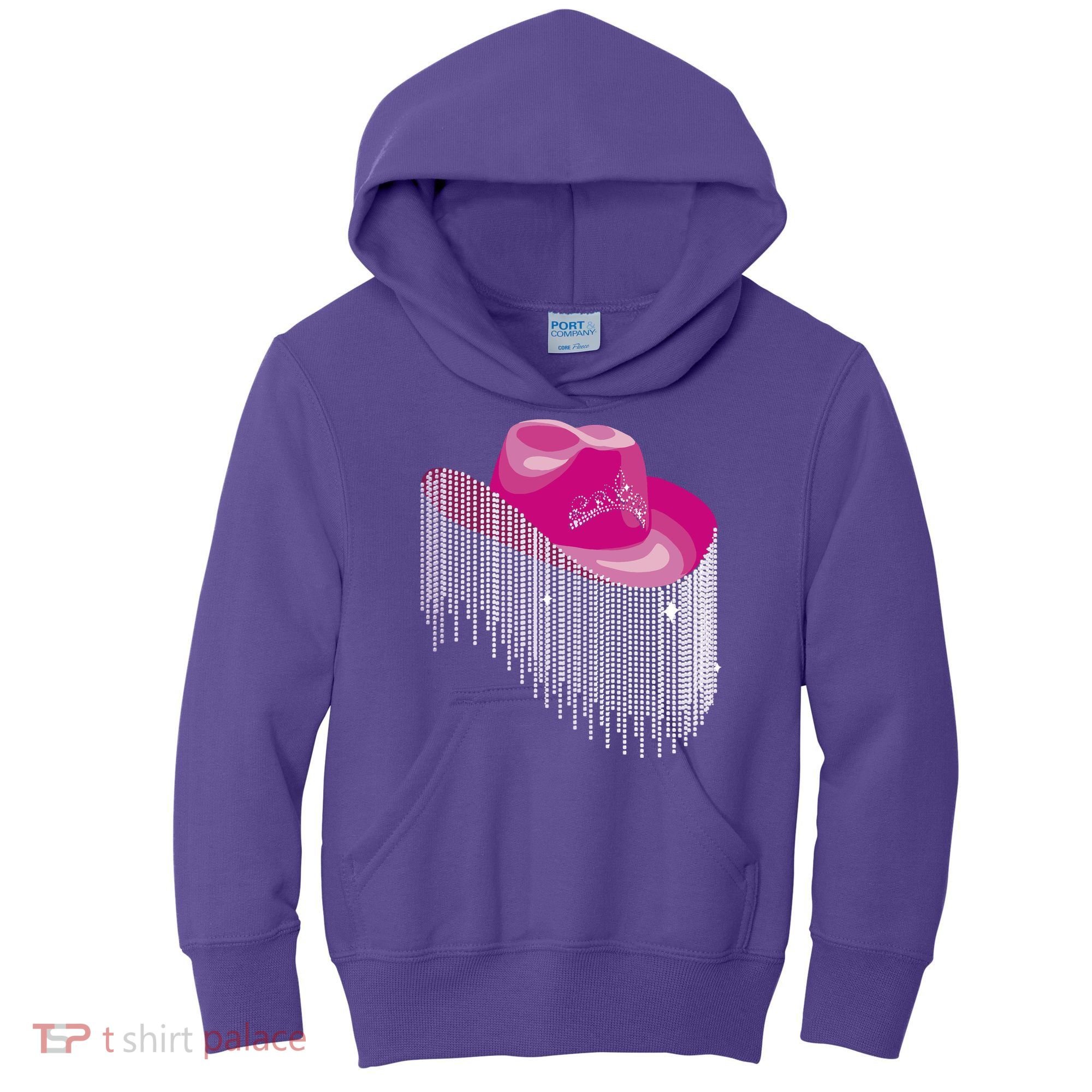 Cowboy Jewel And Glitter Kids Hoodie