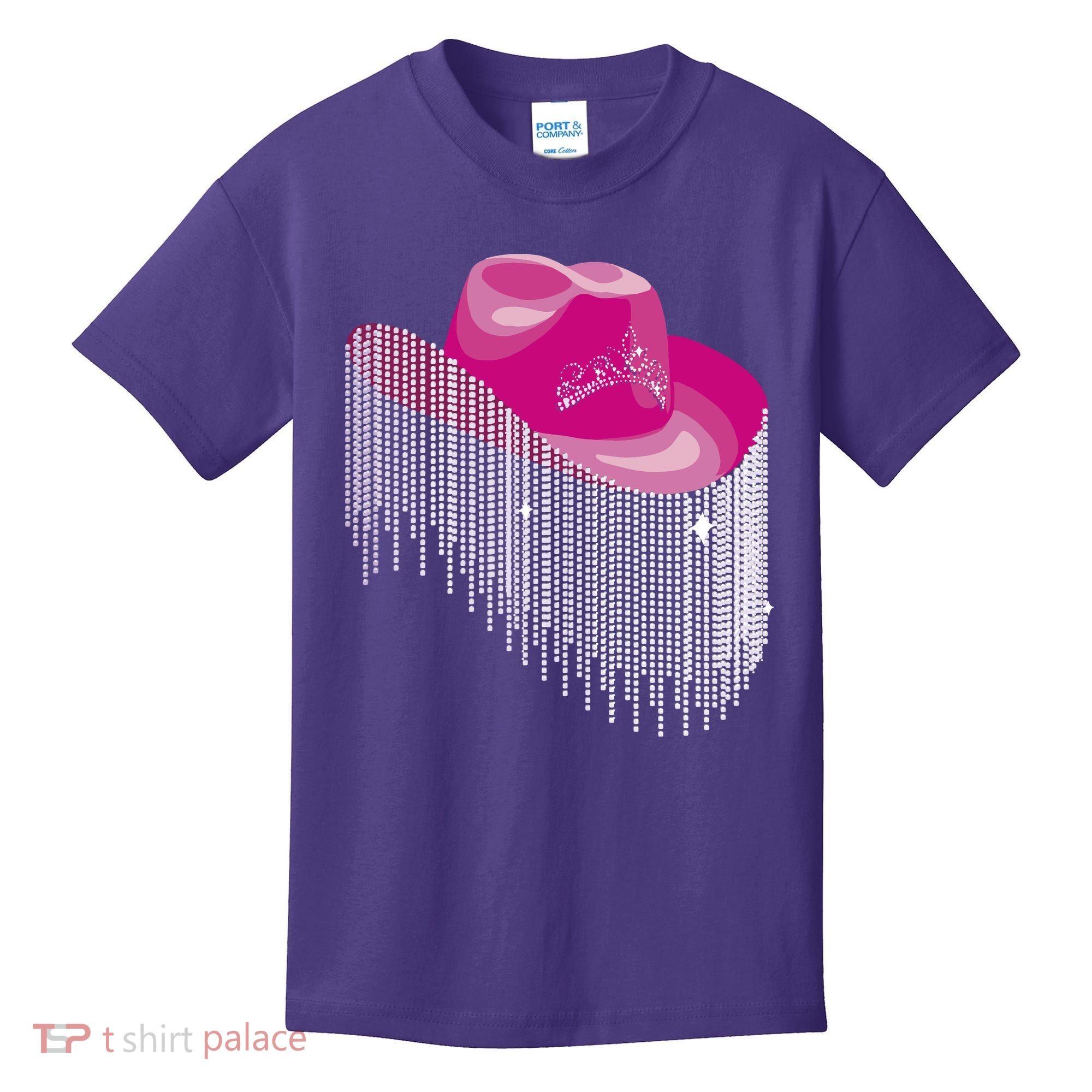 Cowboy Jewel And Glitter Kids T-Shirt