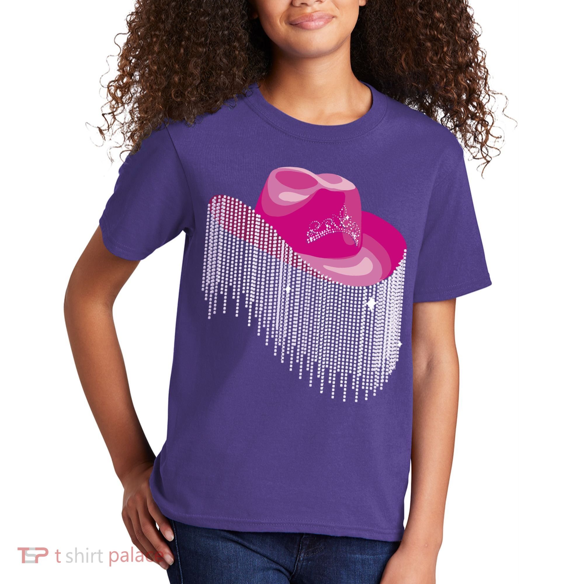 Cowboy Jewel And Glitter Kids T-Shirt