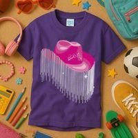 Cowboy Jewel And Glitter Kids T-Shirt thumb 3