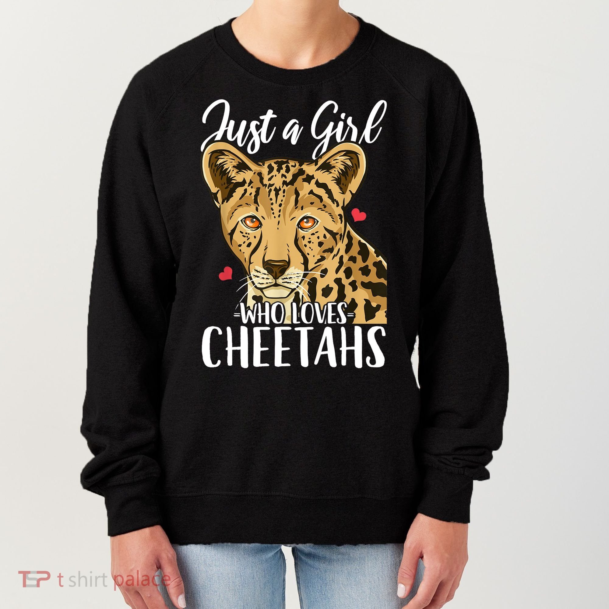 Cheetah Just A Girl Who Loves Cheetahs Cool Gift Women's Sweatshirt