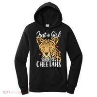 Cheetah Just A Girl Who Loves Cheetahs Cool Gift Women's Hoodie thumb 0