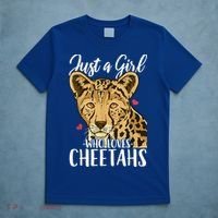 Cheetah Just A Girl Who Loves Cheetahs Cool Gift T-Shirt thumb 5