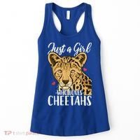 Cheetah Just A Girl Who Loves Cheetahs Cool Gift Women's Tank Top thumb 0