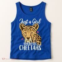 Cheetah Just A Girl Who Loves Cheetahs Cool Gift Tank Top thumb 2