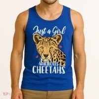 Cheetah Just A Girl Who Loves Cheetahs Cool Gift Tank Top thumb 3