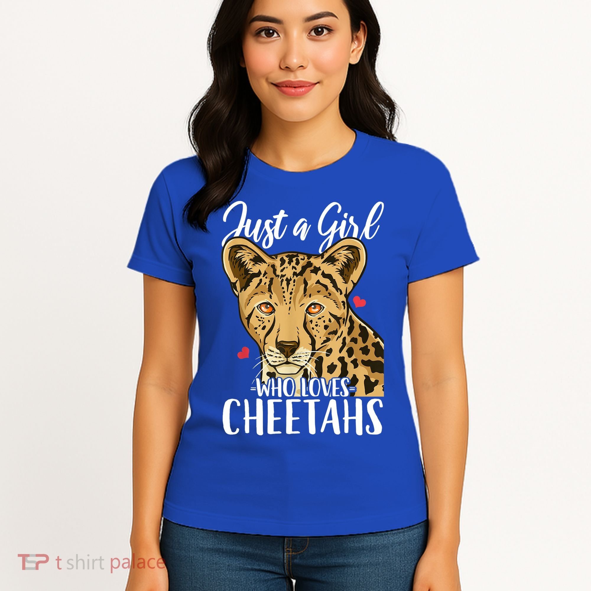Cheetah Just A Girl Who Loves Cheetahs Cool Gift Women's T-Shirt
