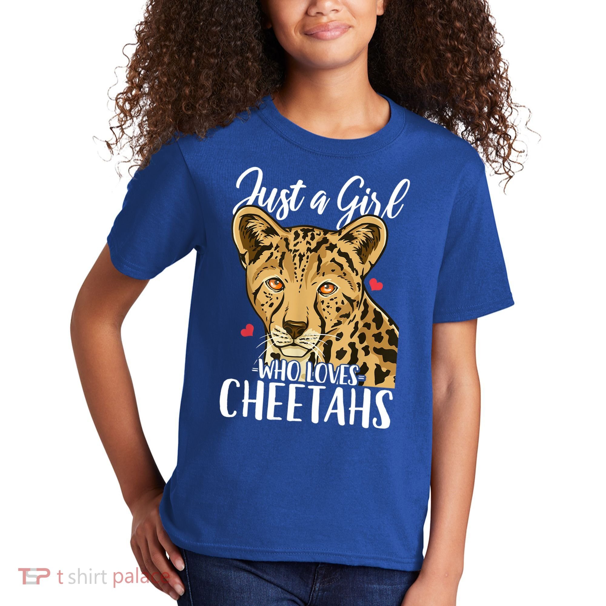 Cheetah Just A Girl Who Loves Cheetahs Cool Gift Kids T-Shirt