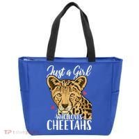 Cheetah Just A Girl Who Loves Cheetahs Cool Gift Tote Bag thumb 0