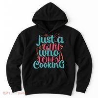 Cook Just A Girl Who Loves Cooking Chef Hoodie thumb 0