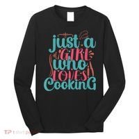 Cook Just A Girl Who Loves Cooking Chef Long Sleeve Shirt thumb 0