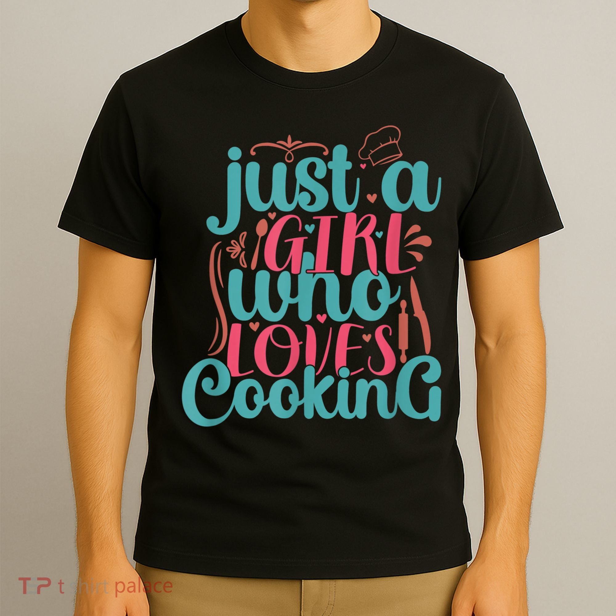 Cook Just A Girl Who Loves Cooking Chef T-Shirt